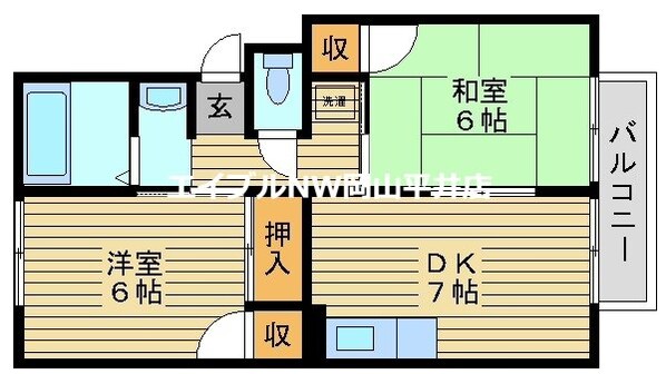 ドミール福田の物件間取画像